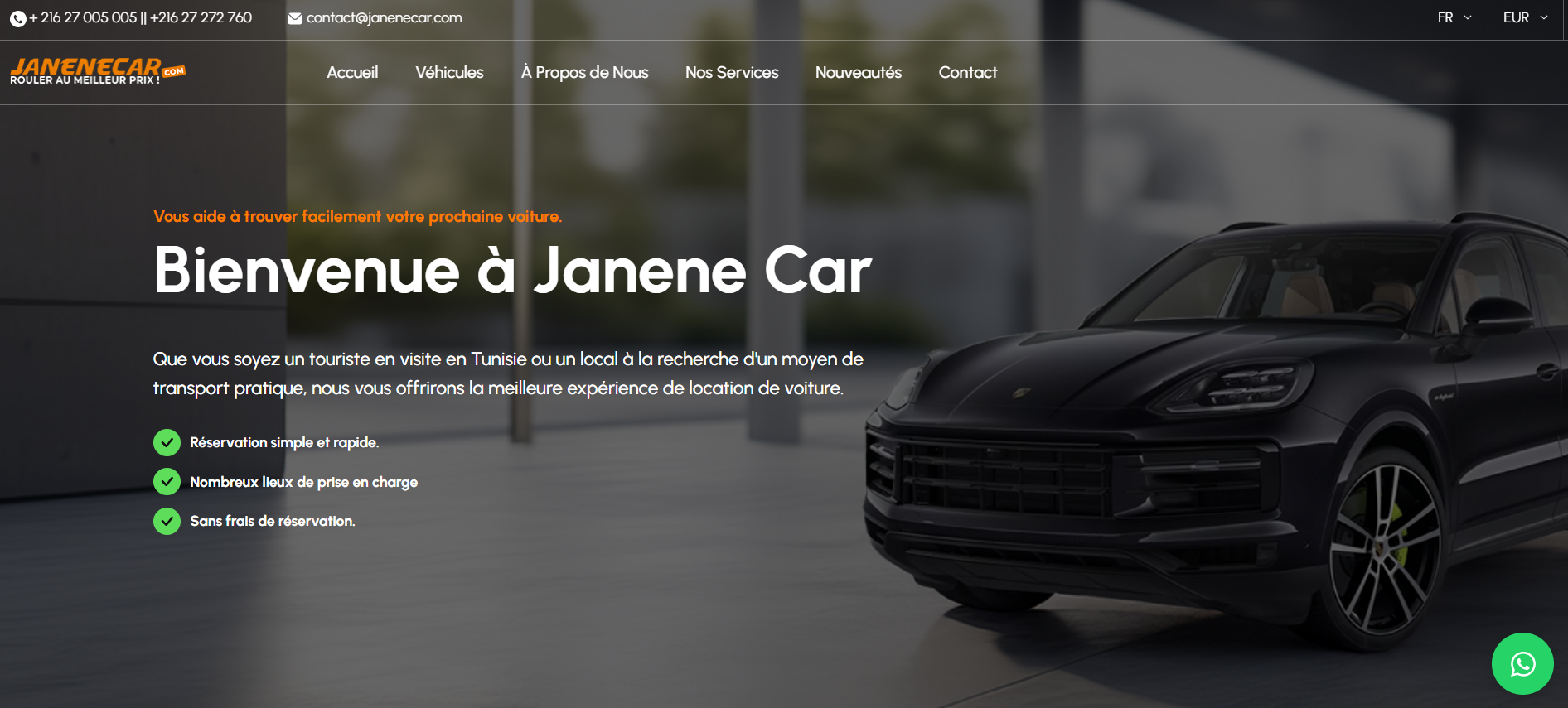 Janane Car – Car Rental Platform
