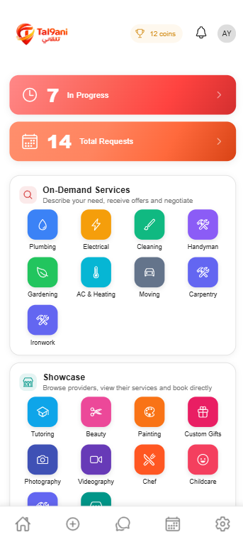 Tal9ani, On-Demand Services Marketplace